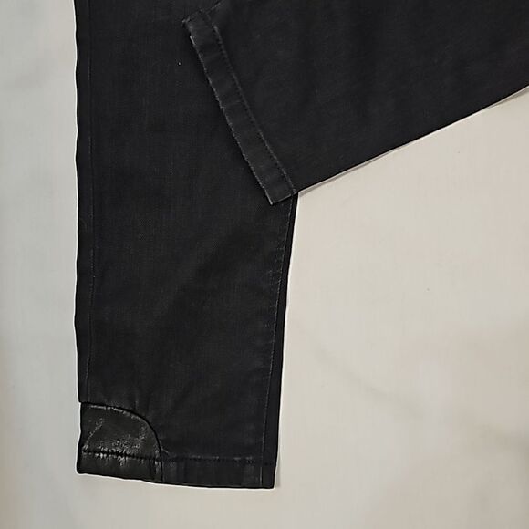 Etienne Marcel jeans black size 26 red zipper detail EUC - Picture 5 of 10